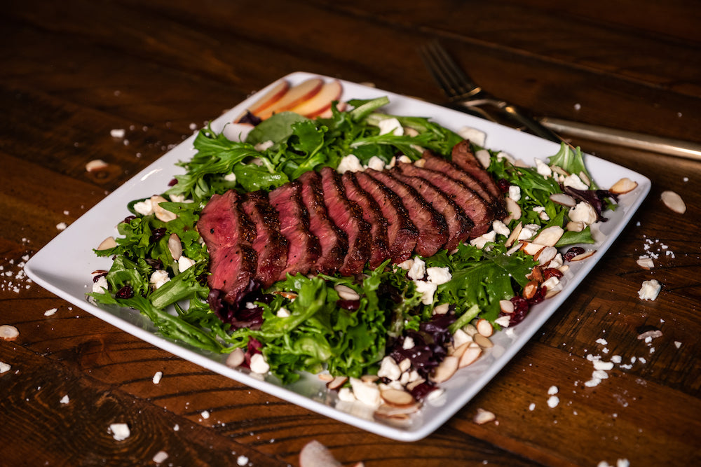 Flat Iron Steak Salad – Marble Ridge Specialty Farms