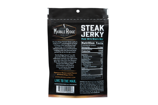 Wagyu Steak Jerky - Marble Ridge Specialty Farms