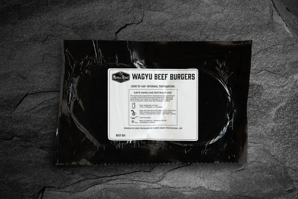 Ground Wagyu Beef Burgers - Marble Ridge Specialty Farms