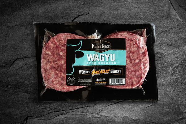 Ground Wagyu Beef Burgers - Marble Ridge Specialty Farms