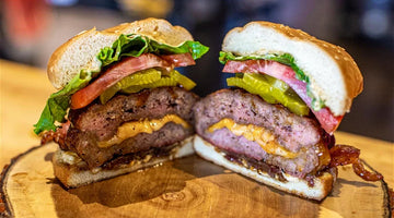 Sauce & Cheese Stuffed Burger