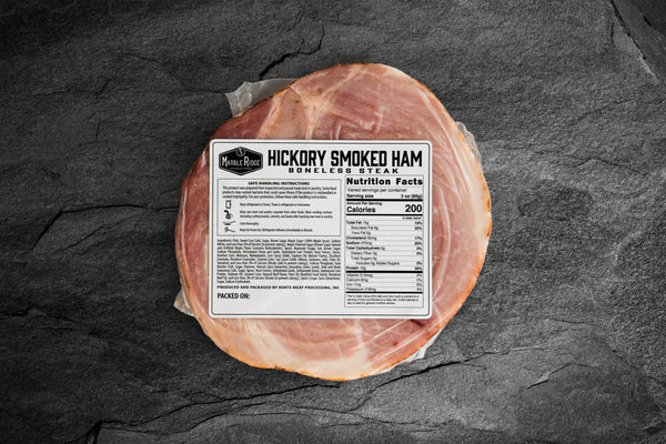 Boneless Smoked Ham Steaks - Marble Ridge Specialty Farms