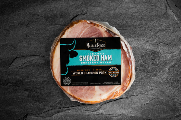 Boneless Smoked Ham Steaks - Marble Ridge Specialty Farms