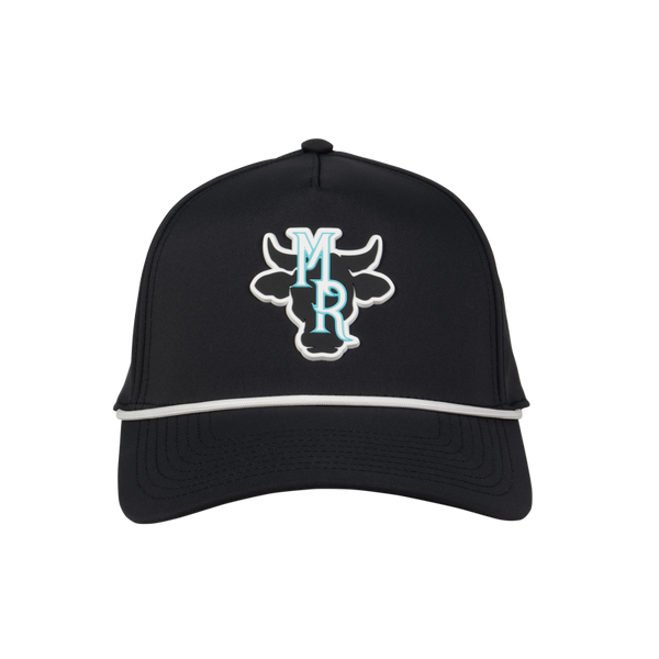 Marble Ridge, Curved 5 Panel Performance, Curved Bill, Black - Marble Ridge Specialty Farms