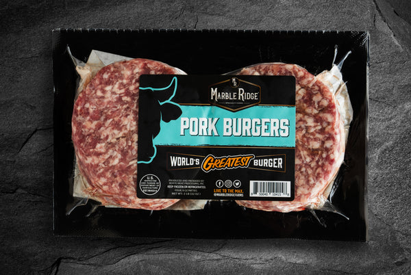 Pork Burgers - Marble Ridge Specialty Farms